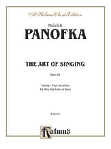 Art of Singing Op. 81-Alto/Bari/Bass Vocal Solo & Collections sheet music cover Thumbnail